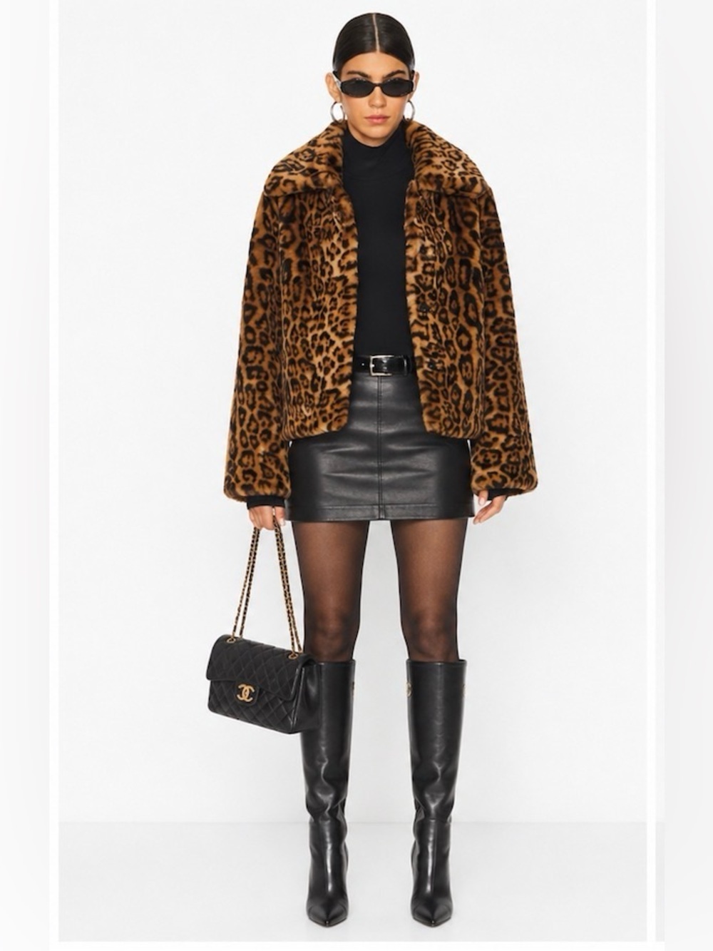 VIRAL NEW CAMILA COELHO LUXURY FAUX FUR COAT SIZE M